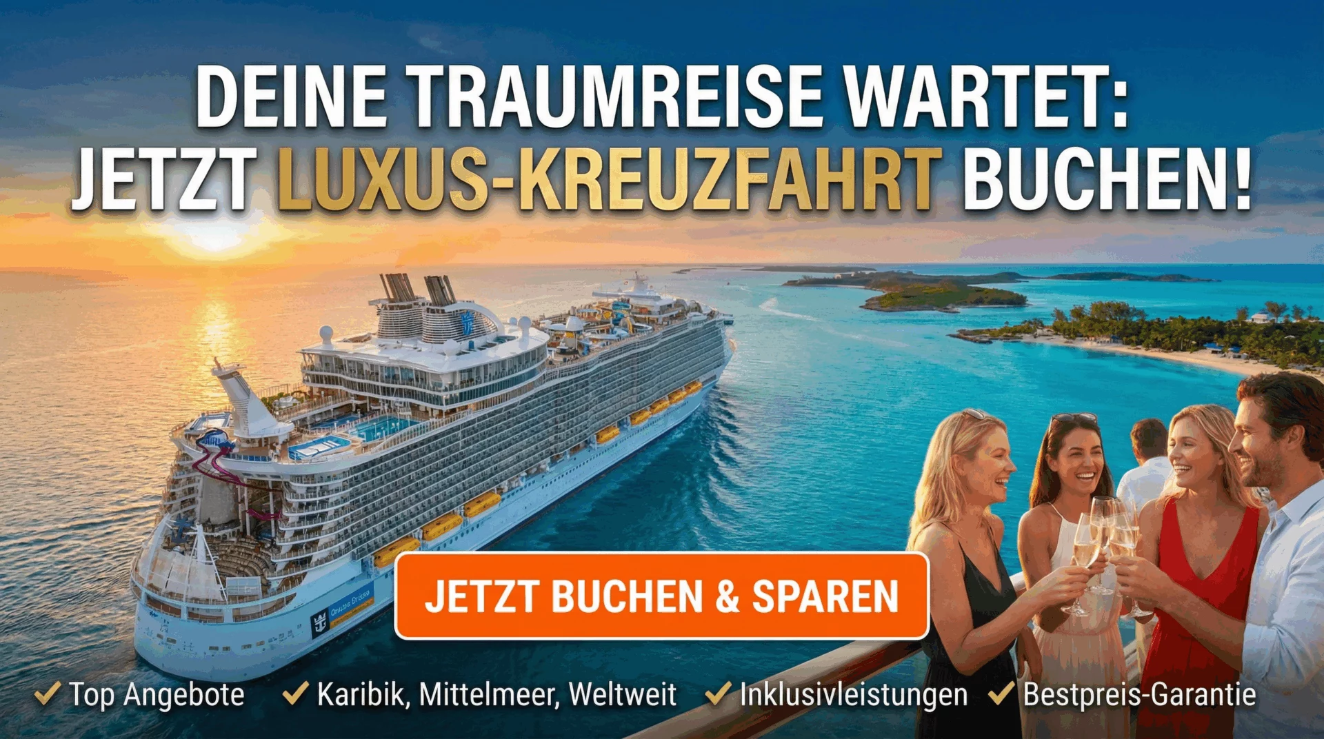 Buche deine Traumreise mit dem Schiff